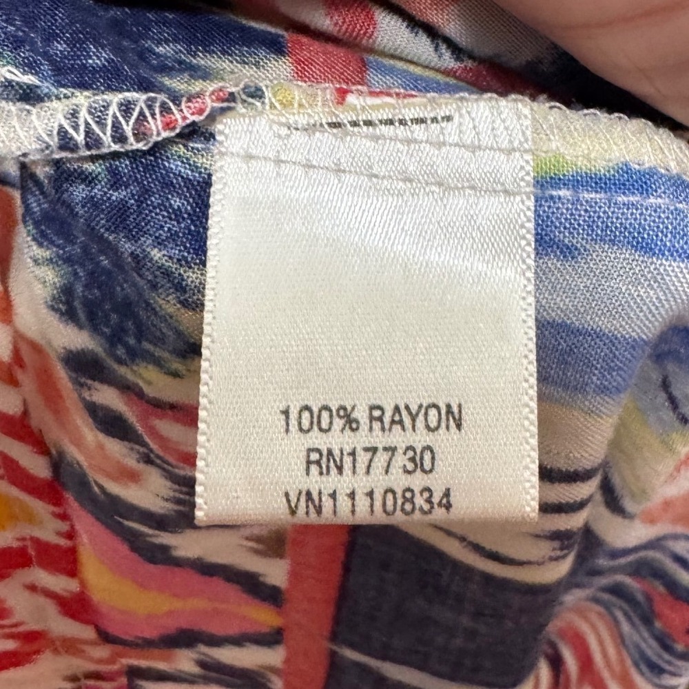 Xhilaration Mini Dress Women M Multi Color Excellent Ikat Tribal Print Rayon‎ - Picture 6 of 7